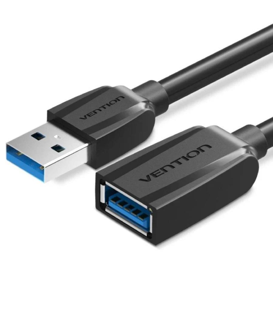 Cable alargador usb 3.0 usb m-m 2 m negro vention