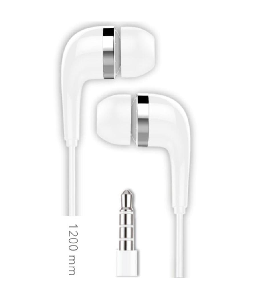 Pack 10 auriculares intrauditivos tech one tec2955/ con micrófono/ jack 3.5/ blancos