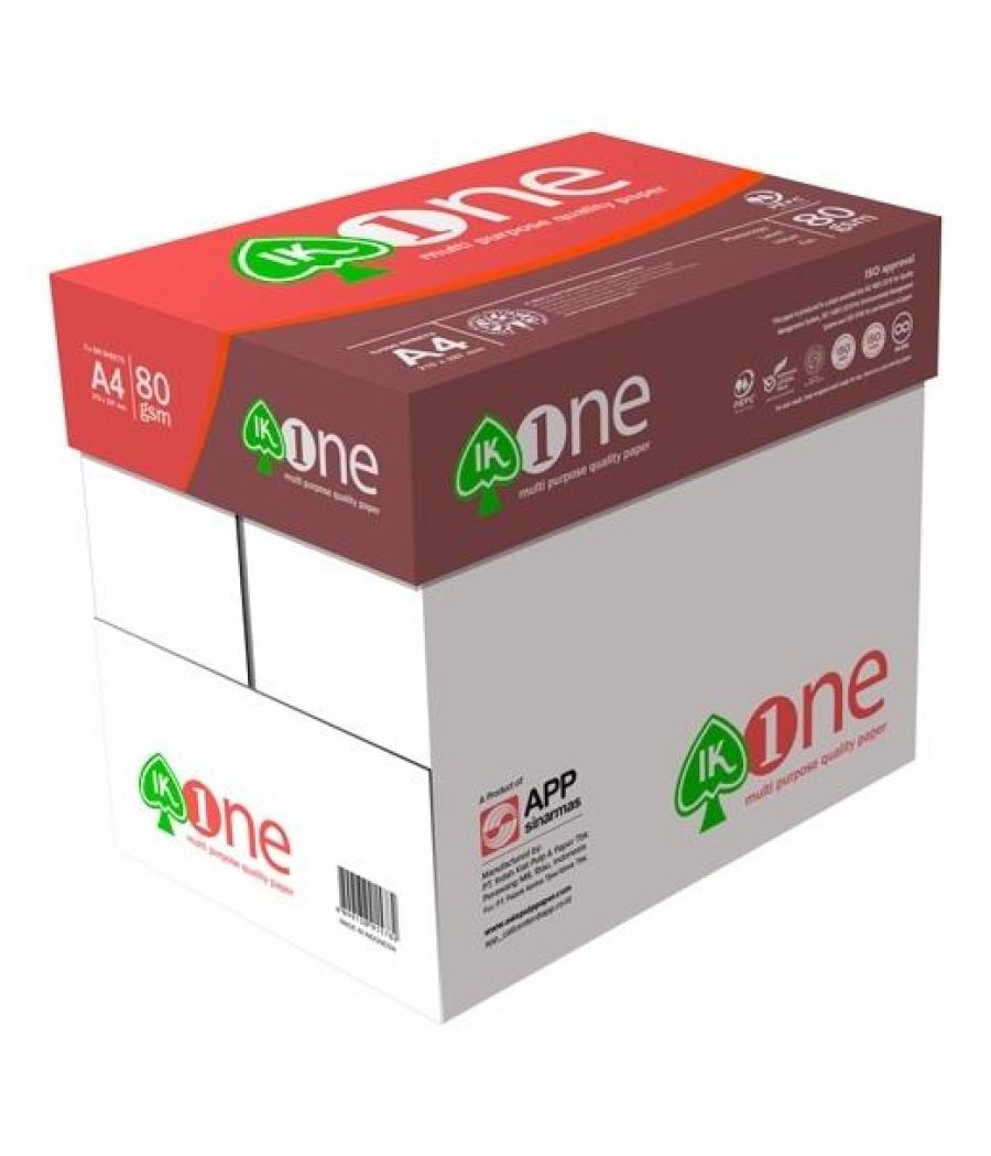 Ik one papel a4 80gr- ( 20 cajas) *** solo peninsula y servicio puerta bajo, no se despaletizara ni subiran a planta, solo españ