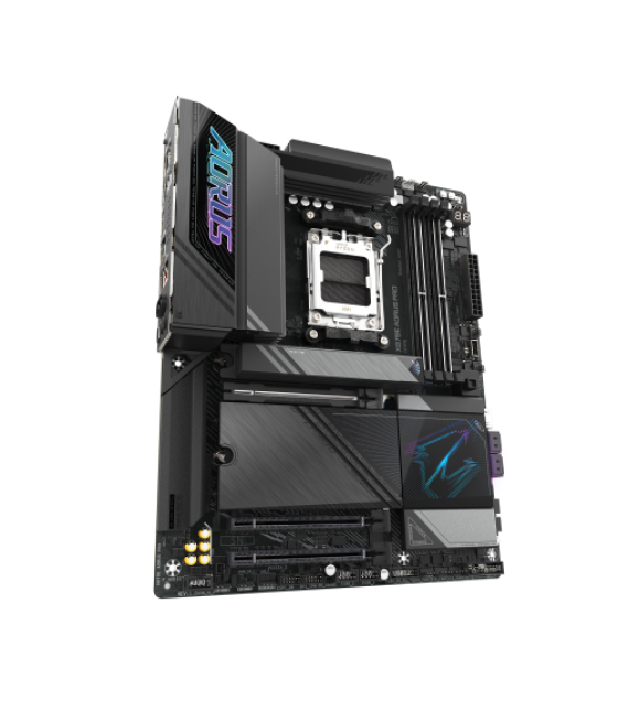 Gigabyte placa base x870e aorus pro - compatible con cpus amd ryzen 9000, vrm digital de 16+2+2 fases, hasta 8000mhz ddr5 (oc), 