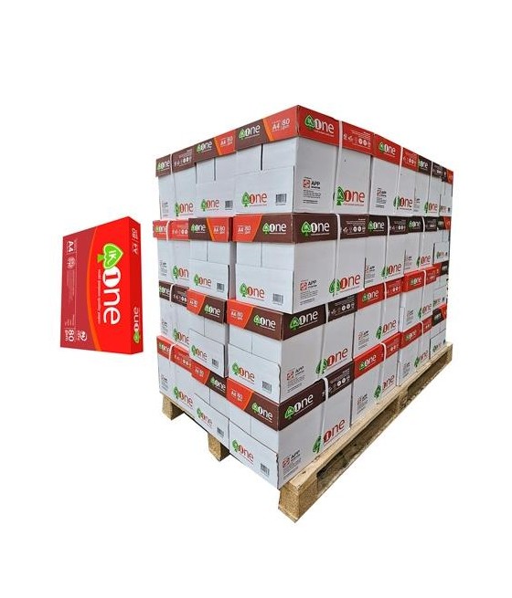 Ik one papel a4 80gr- palet 240 de paquetes *** solo peninsula y servicio puerta bajo, no se despaletizara ni subiran a planta,