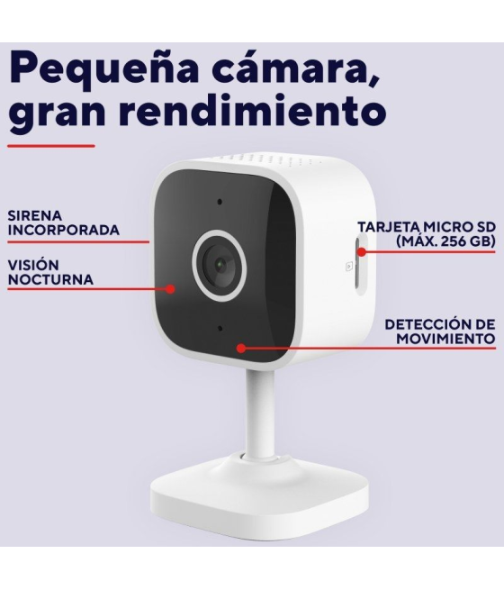 Cámara de videovigilancia trust ipcam-2900/ 93.6º/ visión nocturna/ control desde app