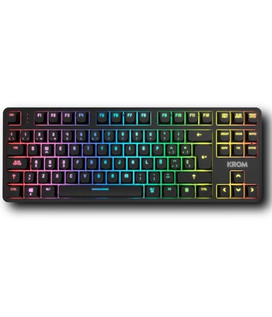 Teclado gaming mecánico krom kernel pro/ negro y blanco