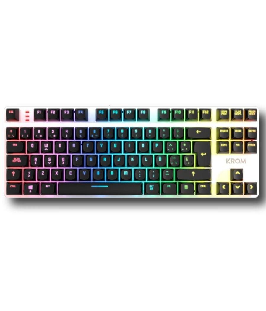 Teclado gaming mecánico krom kernel pro/ negro y blanco