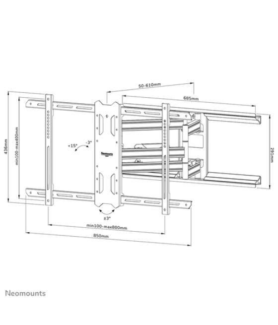 Neomounts by Newstar Select soporte de pared para tv