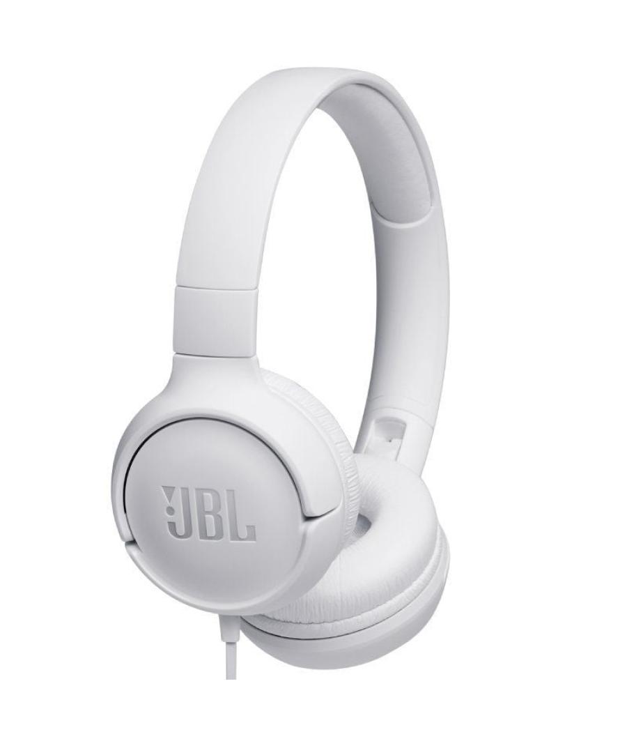 Auriculares jbl tune 500/ con micrófono/ jack 3.5/ blancos