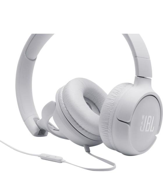 Auriculares jbl tune 500/ con micrófono/ jack 3.5/ blancos