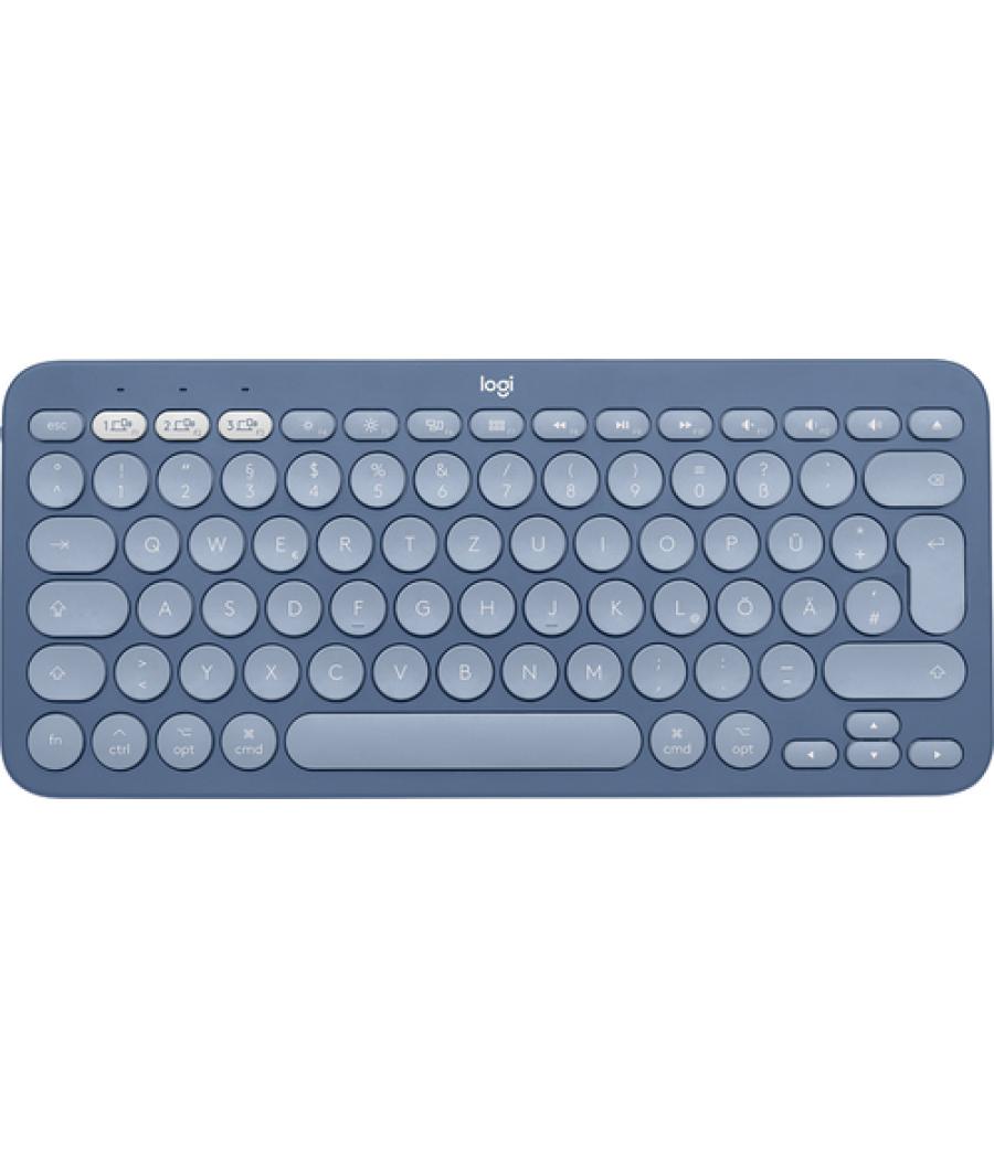 Logitech K380 for Mac teclado Universal Bluetooth QWERTZ Alemán Azul