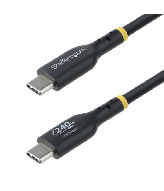 StarTech.com Cable de Carga USB-C de 4m - Cable USB Tipo C - Certificación USB-IF - PD de 240W EPR - Cable USB 2.0 USB-C de Carg