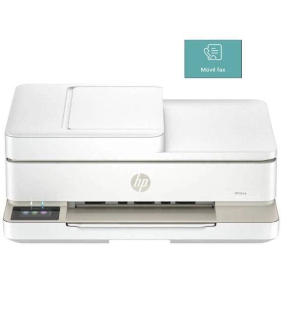 Multifunción hp envy 6520e wifi/ fax móvil/ dúplex/ adf/ blanca portobello