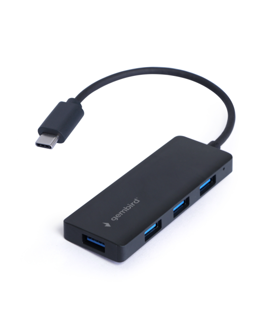 Concentrador gembird usb 3.1 (gen 1) tipo c de 4 puertos