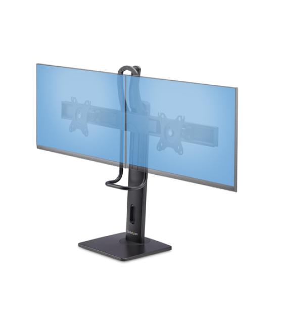 StarTech.com Soporte de Escritorio de Travesaño para Dos Monitores de 27 Pulgadas - Capacidad de 12kg - Soporte VESA de 75x75 o 