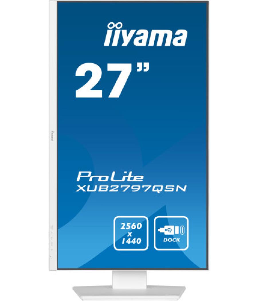 Iiyama g-master xub2797qsn-w2 pantalla para pc 68,6 cm (27") 2560 x 1440 pixeles 4k ultra hd led blanco