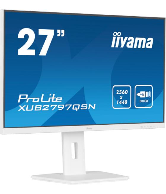 Iiyama g-master xub2797qsn-w2 pantalla para pc 68,6 cm (27") 2560 x 1440 pixeles 4k ultra hd led blanco