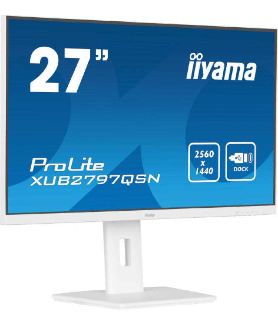 Iiyama g-master xub2797qsn-w2 pantalla para pc 68,6 cm (27") 2560 x 1440 pixeles 4k ultra hd led blanco