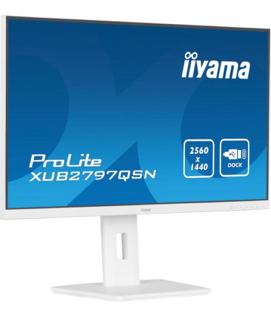 Iiyama g-master xub2797qsn-w2 pantalla para pc 68,6 cm (27") 2560 x 1440 pixeles 4k ultra hd led blanco