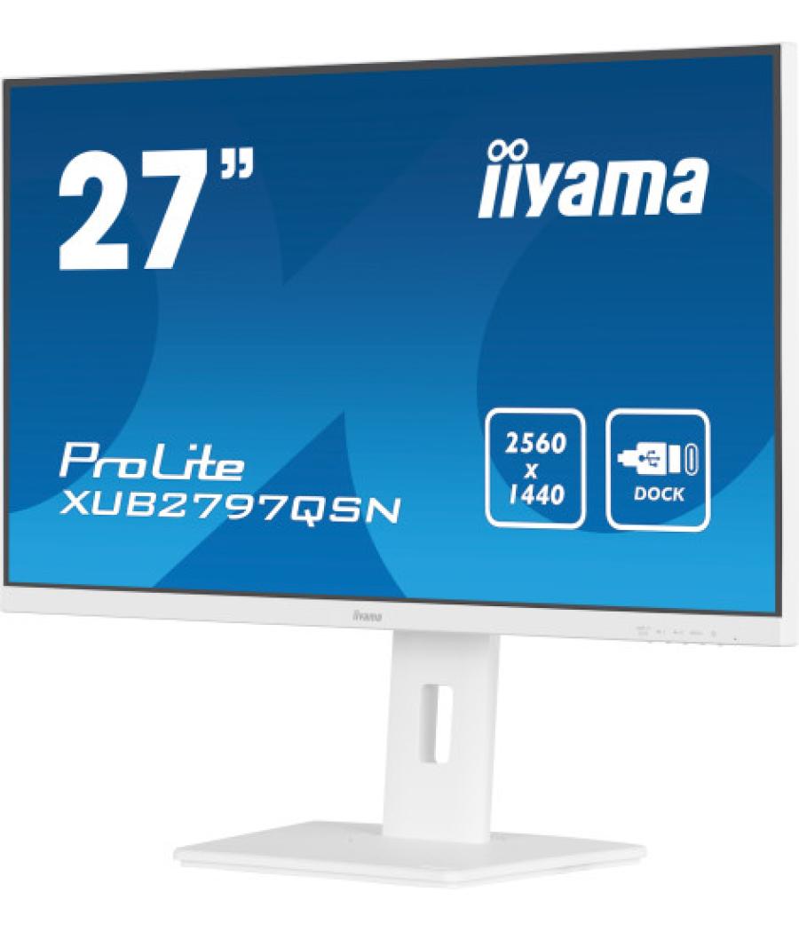 Iiyama g-master xub2797qsn-w2 pantalla para pc 68,6 cm (27") 2560 x 1440 pixeles 4k ultra hd led blanco