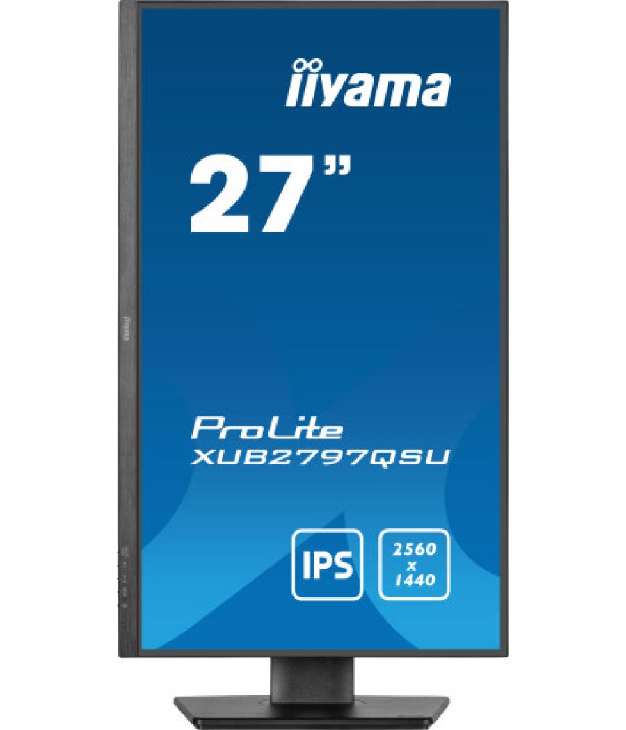 Iiyama prolite xub2797qsu-b2 pantalla para pc 68,6 cm (27") 2560 x 1440 pixeles 4k ultra hd led negro