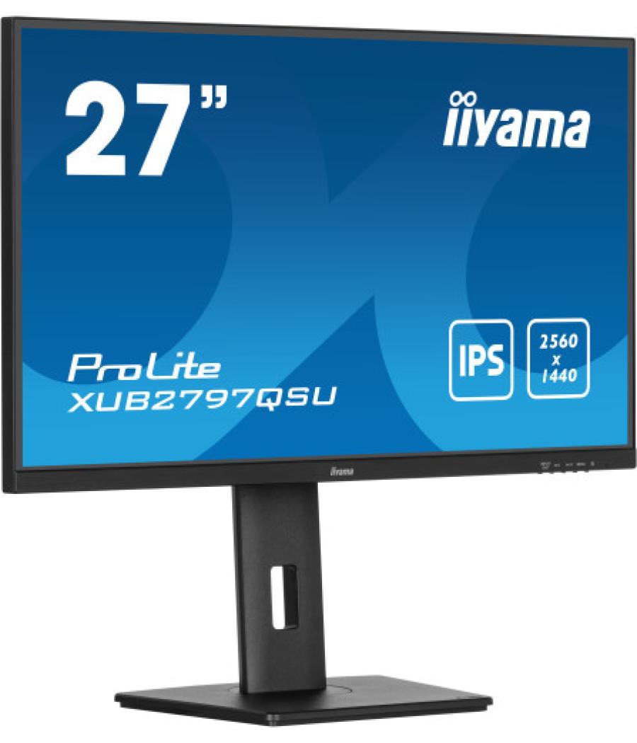 Iiyama prolite xub2797qsu-b2 pantalla para pc 68,6 cm (27") 2560 x 1440 pixeles 4k ultra hd led negro