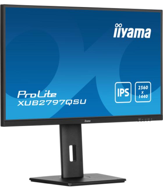 Iiyama prolite xub2797qsu-b2 pantalla para pc 68,6 cm (27") 2560 x 1440 pixeles 4k ultra hd led negro