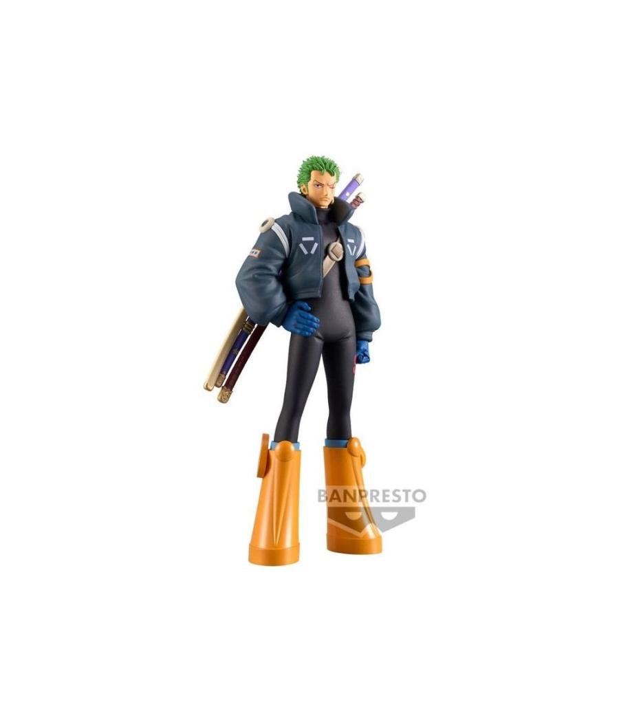 Figura banpresto: one piece dxf grand line series egghead roronoa zoro