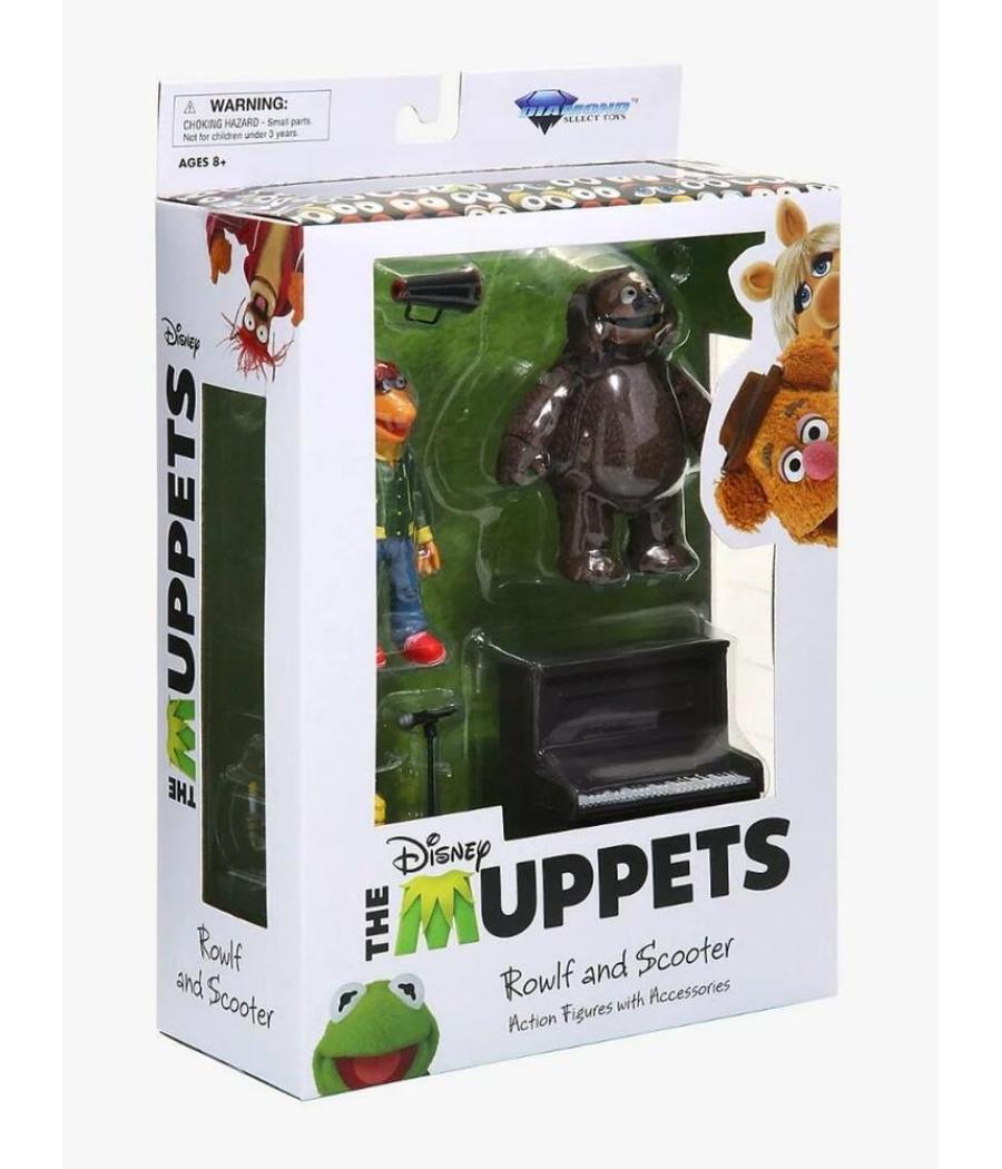 Set de 2 figuras diamond select toys the muppets los teleñecos scooter and rowlf