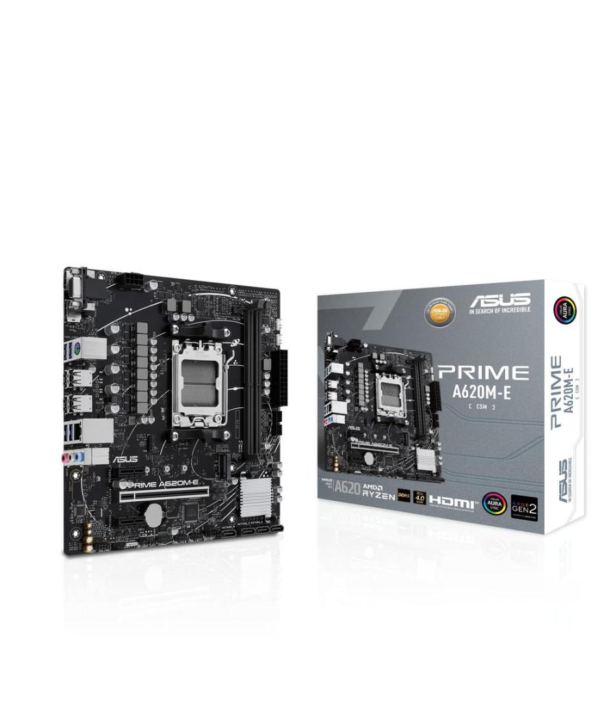 Asus amd prime a620m - e - csm socket am5 ddr5 x2 4800mhz max 64gb hdmi displayport d - sub matx