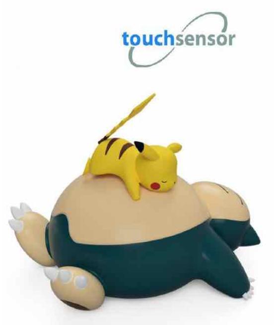 Lampara led teknofun madcow entertainment pokemon snorlax & pikachu