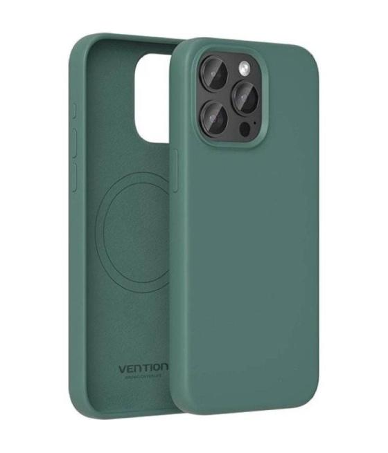 Funda silicona con magsafe vention kudg0-10/ compatible con iphone 13/ verde