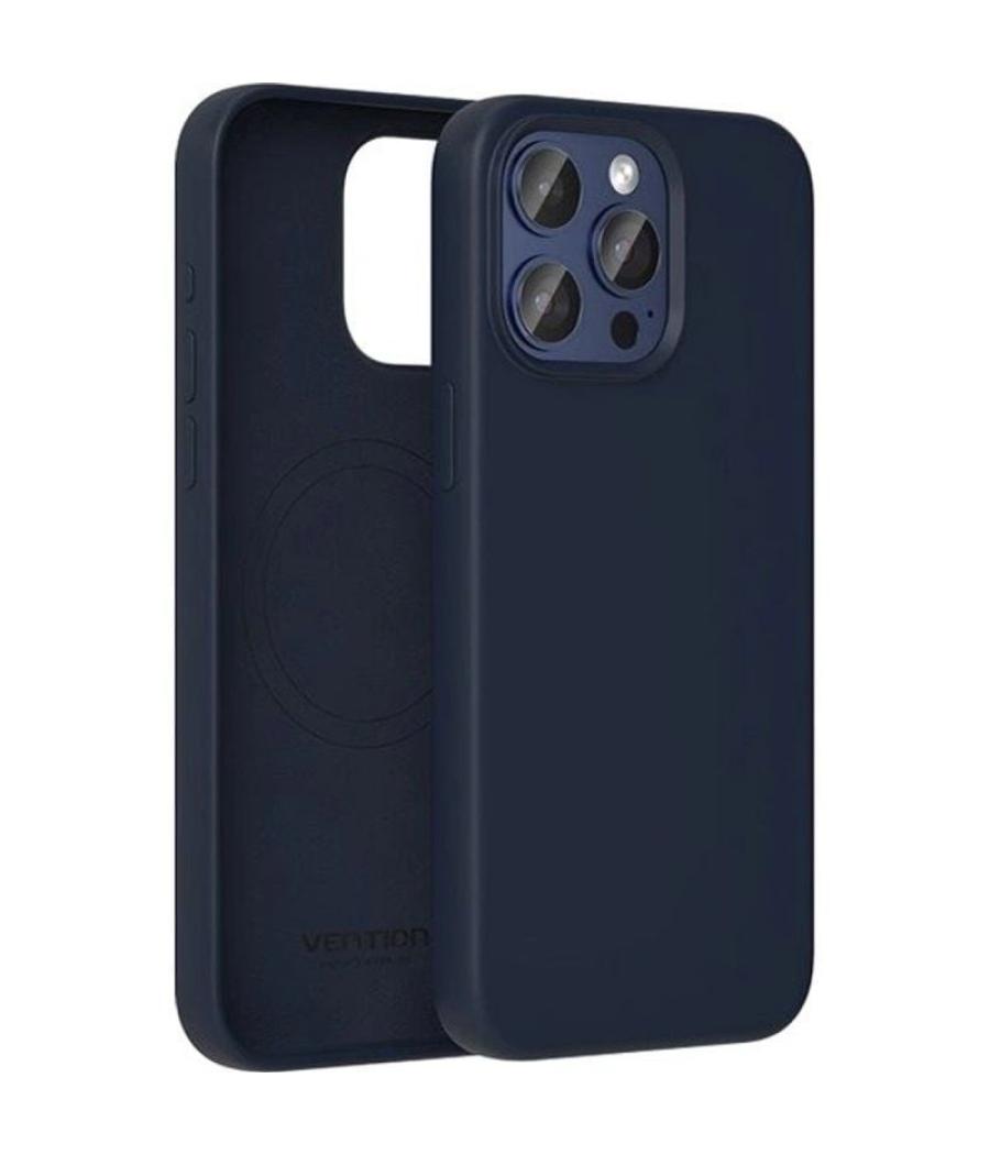 Funda silicona con magsafe vention kudl0-10/ compatible con iphone 13/ azul medianoche