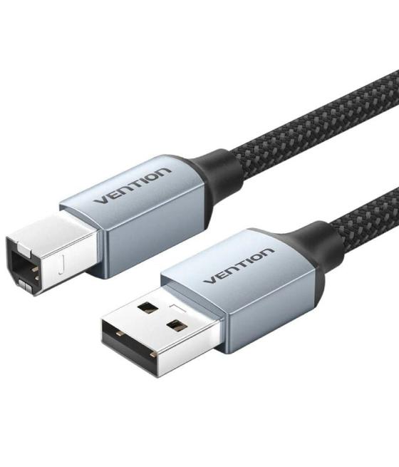 Cable usb 2.0 impresora vention ctthf/ usb tipo-b macho - usb macho/ 480mbps/ 1m/ gris