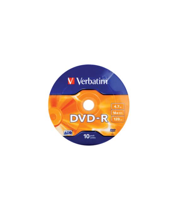 Verbatim DVD-R Matt Silver 16x 4,7 GB 10 pieza(s)