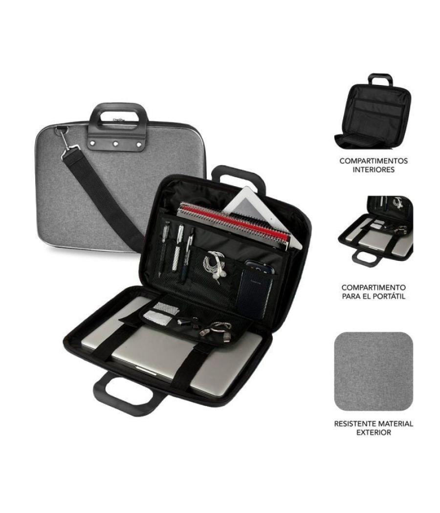 Maletín subblim eva laptop bag pl para portátiles hasta 13.3'/ cinta para trolley/ gris