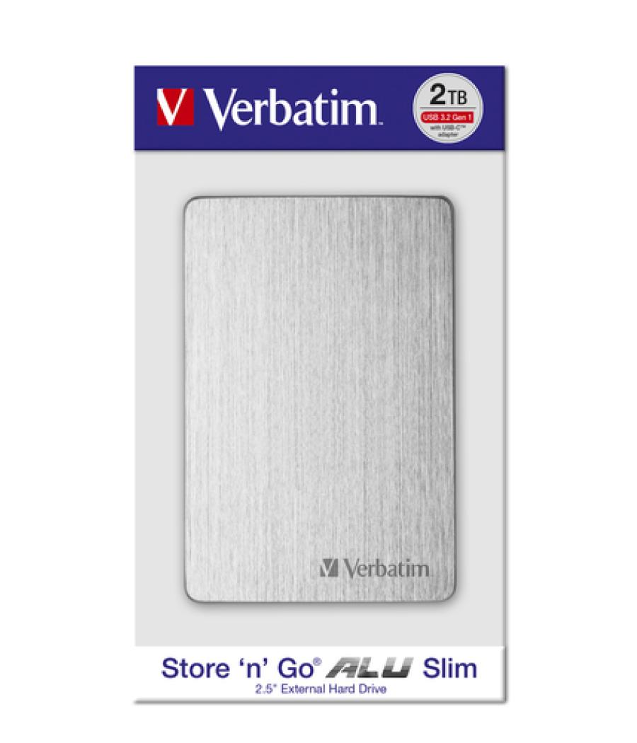 Verbatim Disco duro portátil Store 'n' Go ALU Slim 1 TB Plata