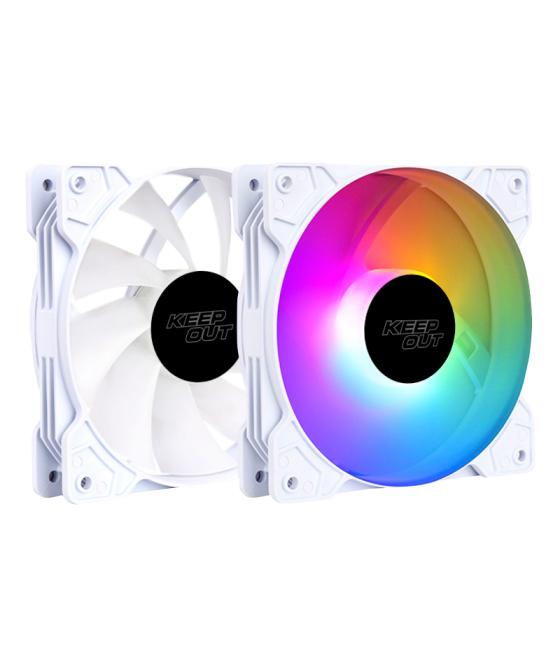 Ventilador auxiliar xfc-120f rgb blanco keepout