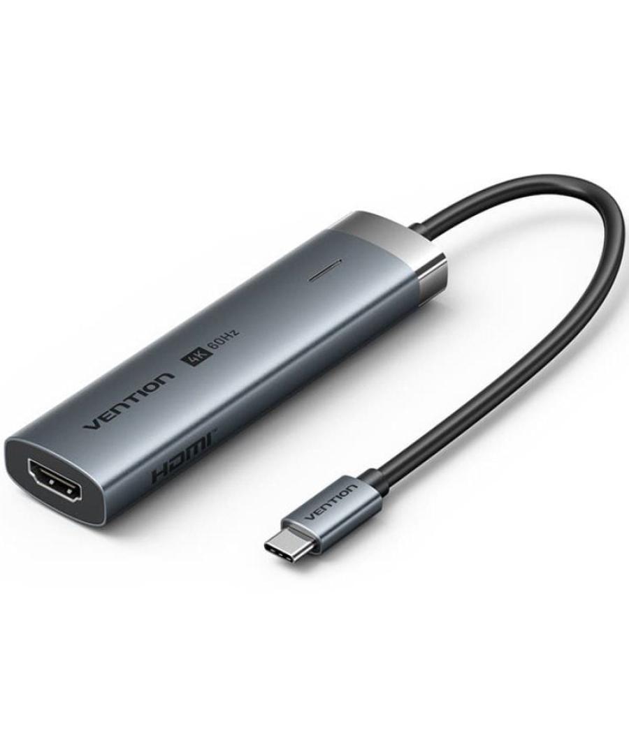 Docking usb tipo-c vention tgmhb/ 3xusb/ 1xhdmi/ 1xusb tipo-c pd