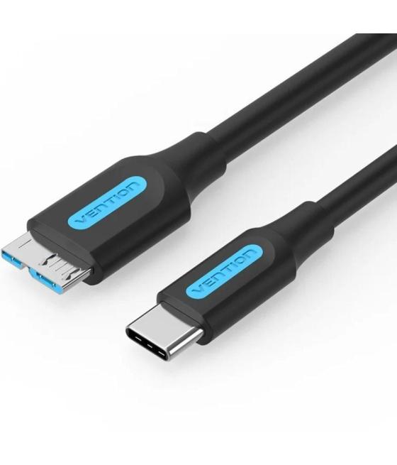 Cable usb 3.0 vention cqabd/ microusb macho - usb tipo-c macho/ 5gbps/ 50cm/ negro