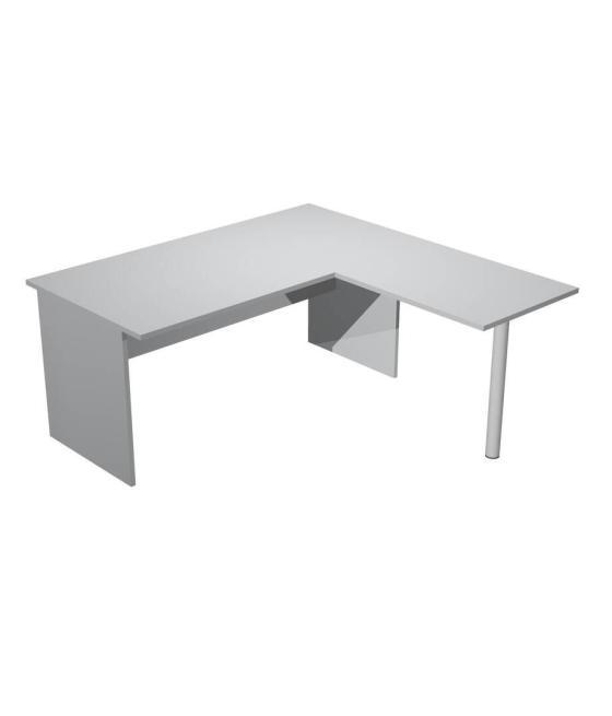 Artexport mesa escritorio presto patas panel lateral 160   ala lateral 79x60 gris
