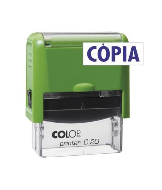 Colop sello printer c20 formula " còpia " (catalán) almohadilla e/20 14x38mm azul