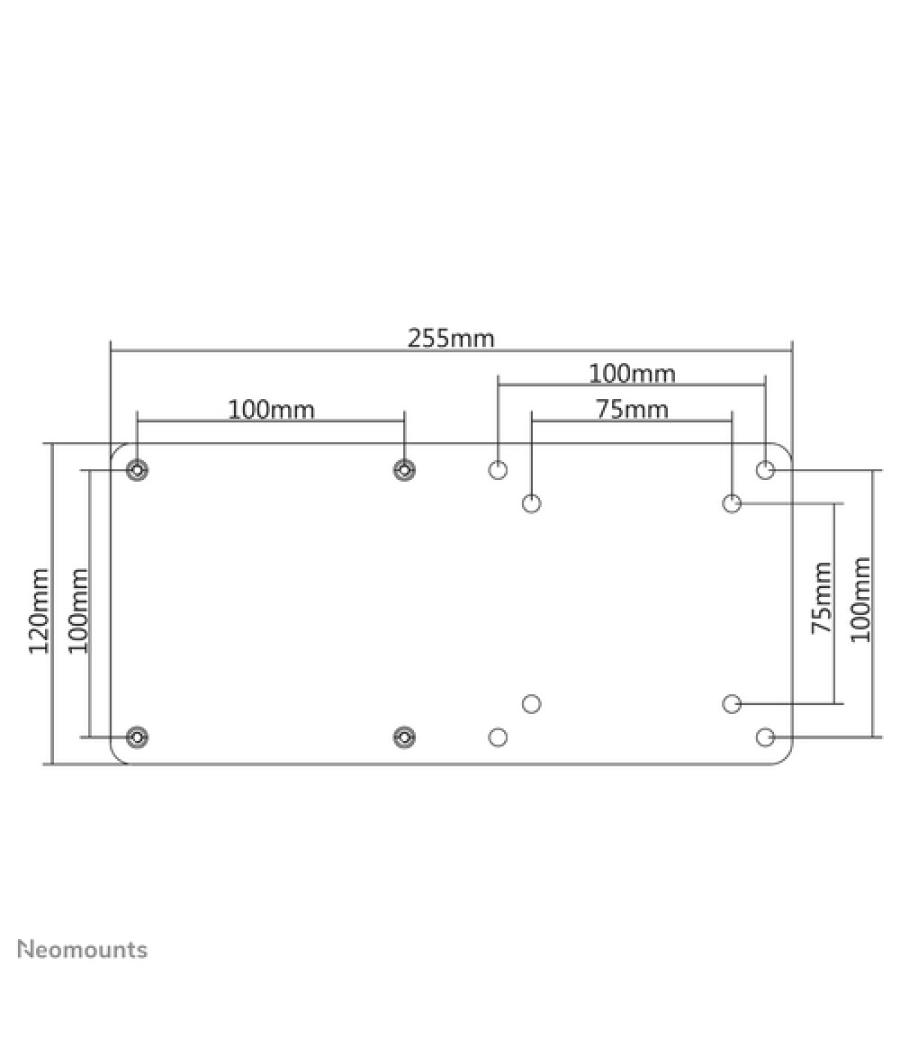 Neomounts apoyo CPU delgada