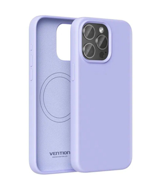 Funda silicona con magsafe vention kudv0-10/ compatible con iphone 13/ morada