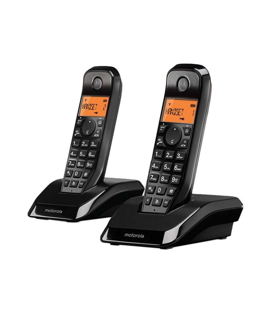 MOTOROLA S1202 Telefono DECT DUO Negro - Imagen 1