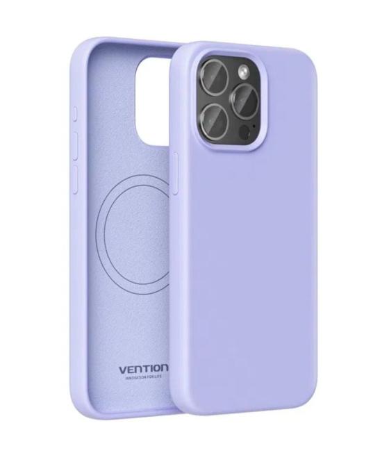 Funda silicona con magsafe vention kudv0-40/ compatible con iphone 13 pro max/ morada