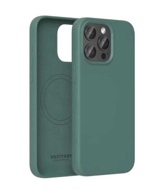 Funda silicona con magsafe vention kueg0-10/ compatible con iphone 14/ verde