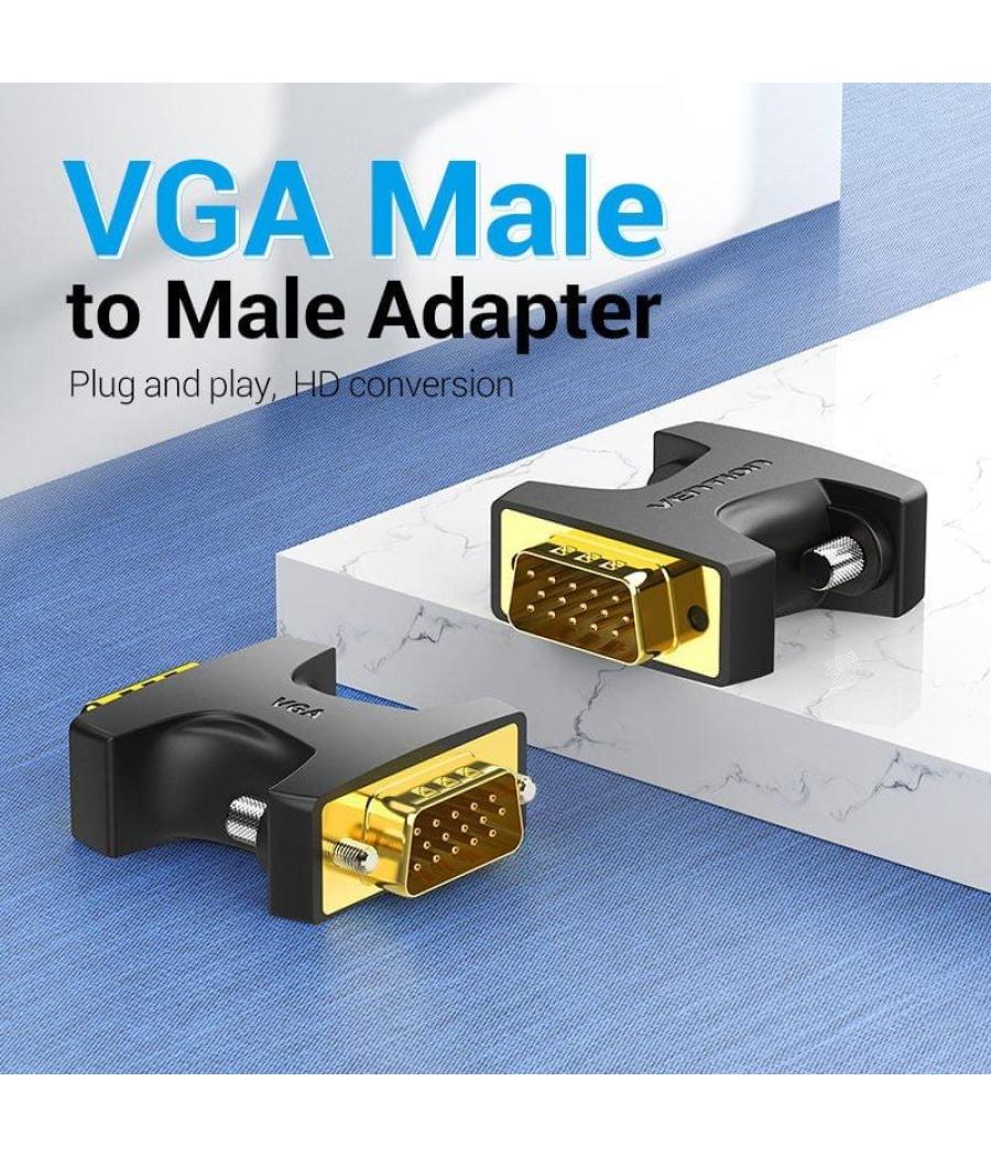 Adaptador vention ddeb0/ vga macho - vga macho