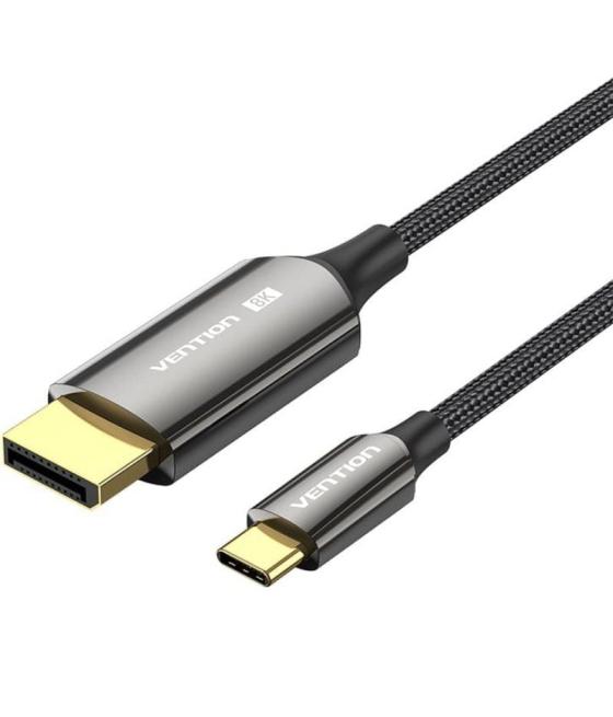 Cable conversor displayporti 8k vention crfbd/ usb tipo-c macho - displayport macho/ 50cm/ negro