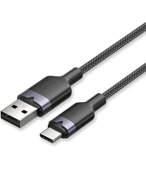 Cable usb 2.0 tipo-c vention ctnbf/ usb tipo-c macho - usb macho/ hasta 60w/ 480mbps/ 1m/ negro