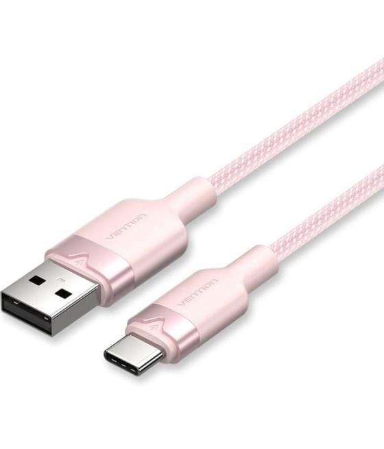 Cable usb 2.0 tipo-c vention ctnpf/ usb tipo-c macho - usb macho/ hasta 60w/ 480mbps/ 1m/ rosa