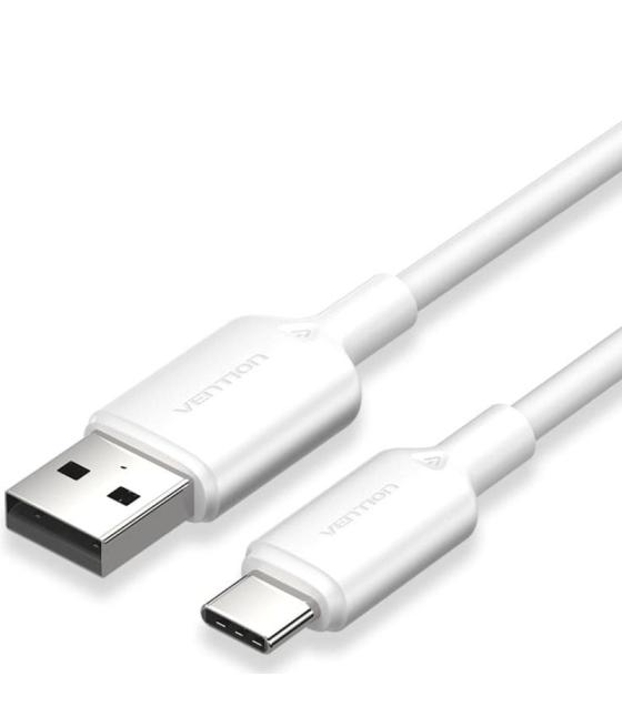 Cable usb 2.0 tipo-c vention ctqwf/ usb tipo-c macho - usb macho/ hasta 60w/ 480mbps/ 1m/ blanco