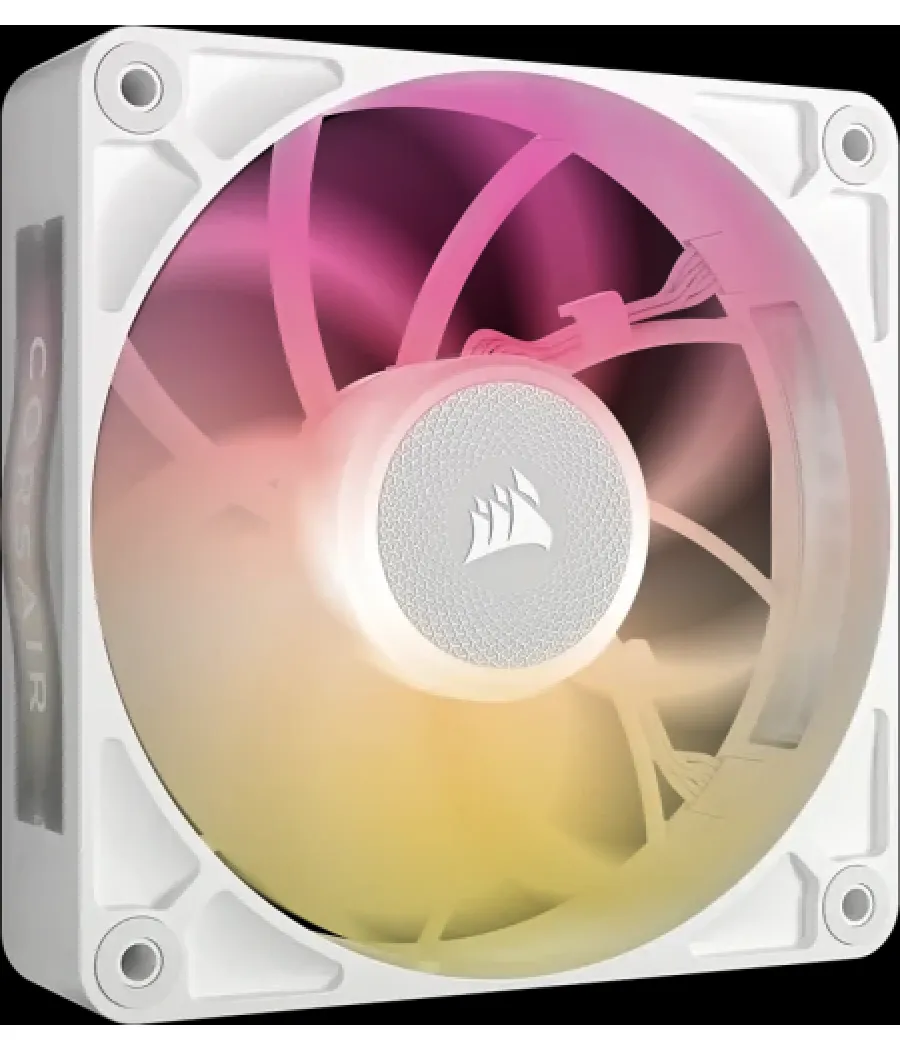 Ventilador caja corsair rx rgb max series, icue link rx120 rgb max white, 120mm rgb fan, single fan co-9051037-ww